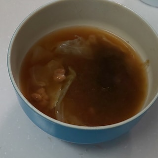 納豆のお味噌汁(#^.^#)